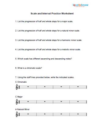 Scales and intervals worksheet thumbnail