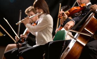 Symphony orchestra on stage