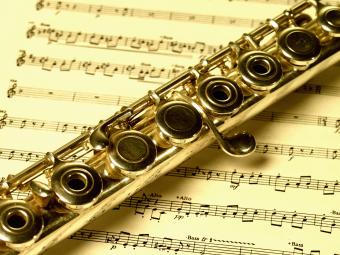 Flute and sheet music