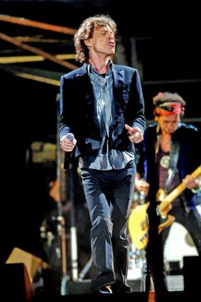 Mick Jagger with The Rolling Stones