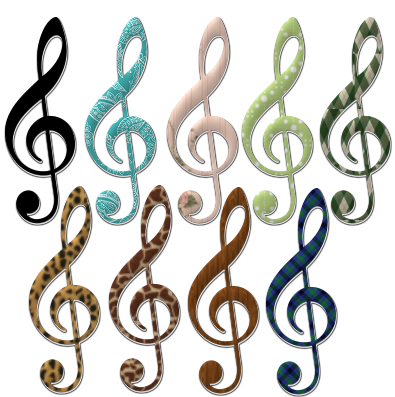 treble clefs