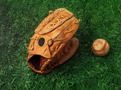 Baseball and glove