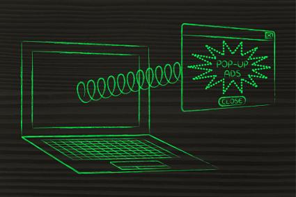 Pop-up ad illustration