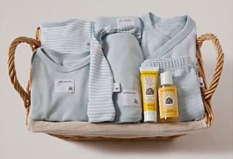 Burt's Bees Take Me Home Striped Gift Basket