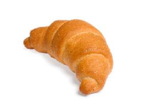 One golden-brown croissant