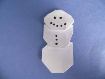 origami snowman