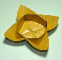 origami flower bowl