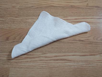 towel origami basket step 6