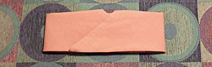 Napkin folding step 4