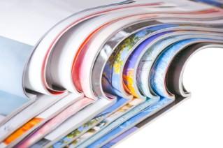 Open magazine pages
