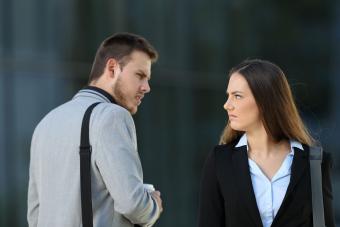 Strangers reacting negatively to each other