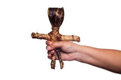 Wooden juju doll