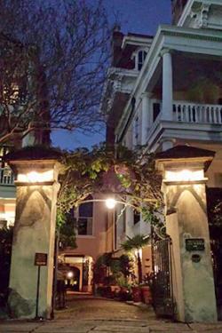 Entrance to the Battery Carriage House Inn
