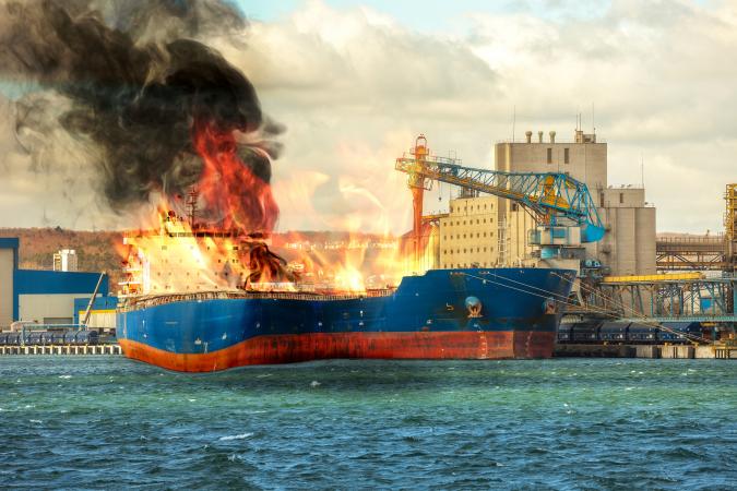 bulging ship