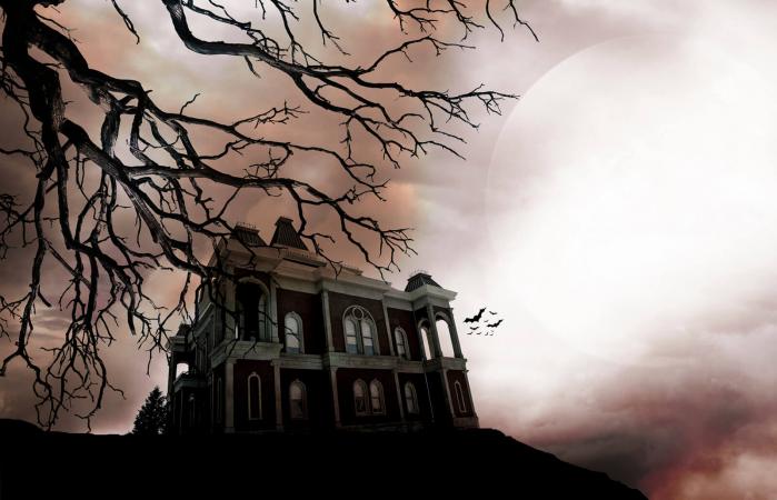 Haunted house on a hill