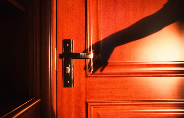 Ghost Reaching Door