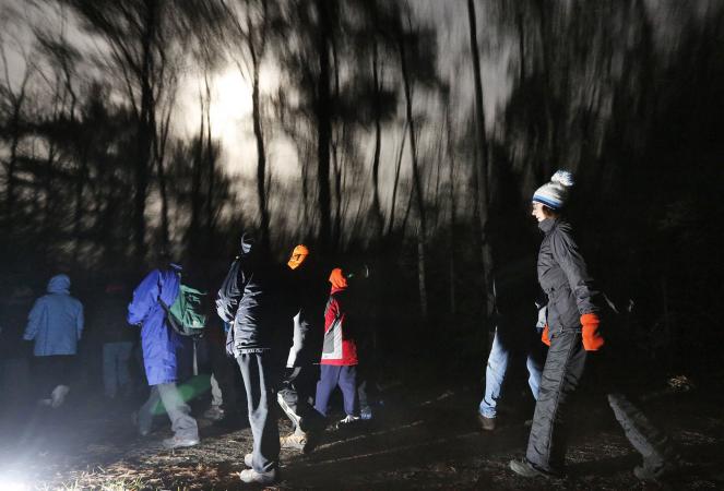 Eastern Trail moonlight hike in Kennebunk