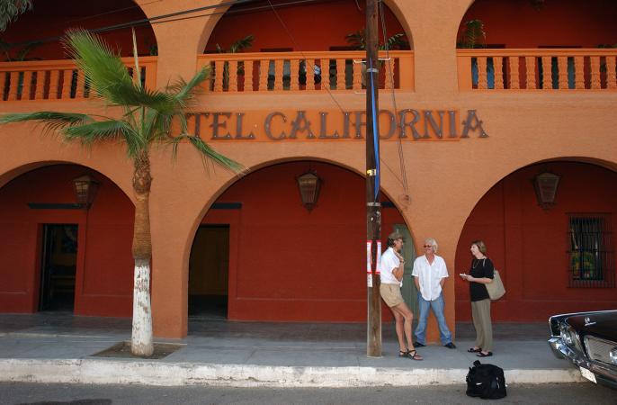 Hotel California in Todos Santos, Mexico