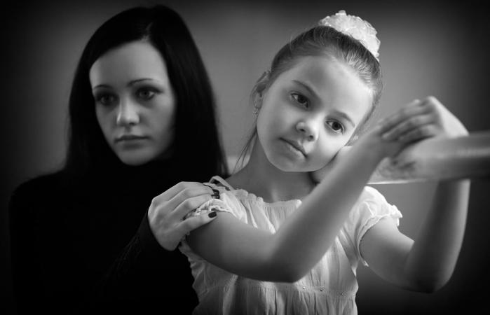 Child thinking about her past life