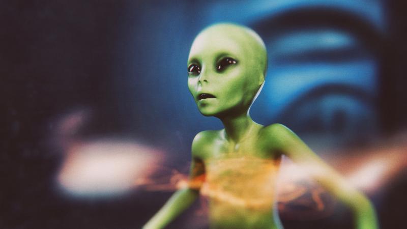 Green alien