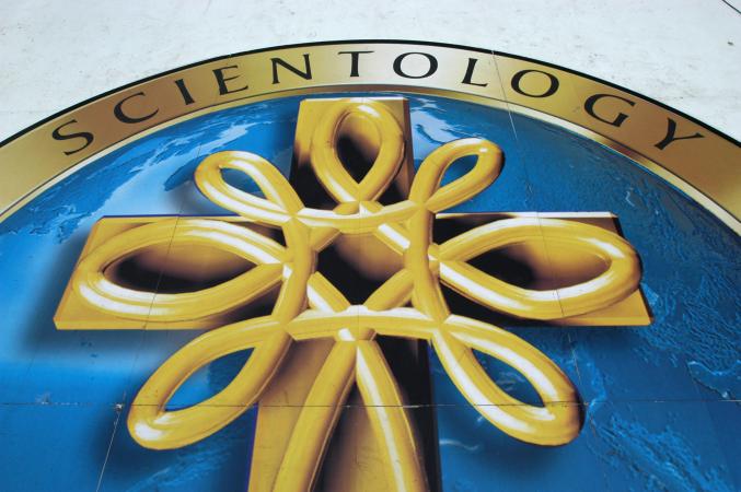 Scientology symbol and signage