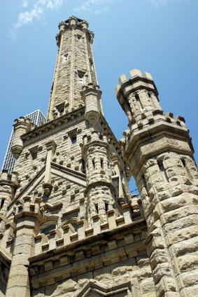 The old Chicago Water Tower still stands today.