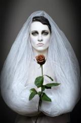 Unhappy spirit bride