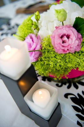 Candles and flowers are traditional.