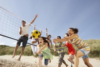 Volleyball on the beach