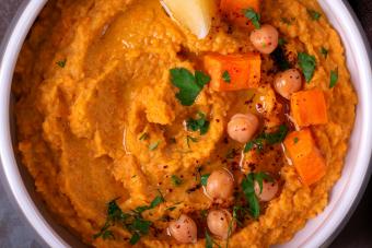 Hummus with pumpkin