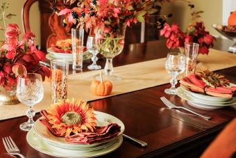 Autumn table setting