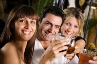 Friends drinking