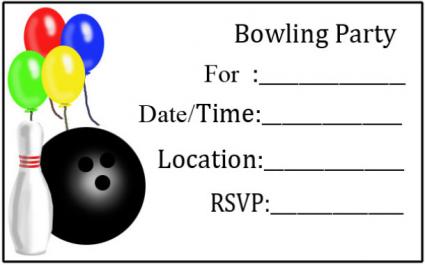 Free Printable Birthday Invitations For Bowling Party 10