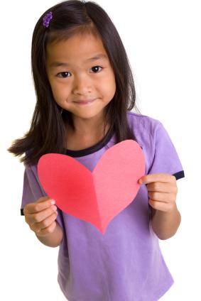 Girl with heart