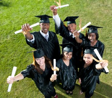 graduates celebrating
