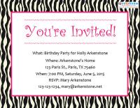 teenage party invitations