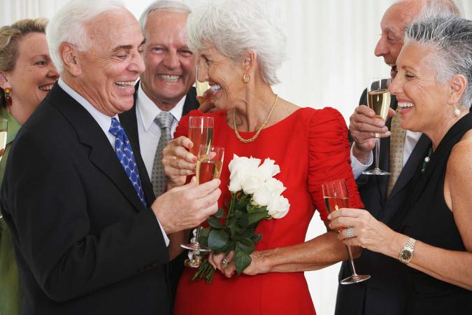 Couple celebrating 50th anniversary