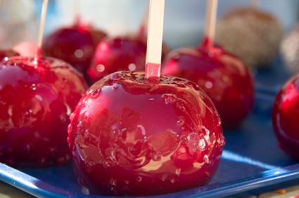 Candied Apples for a Halloween party