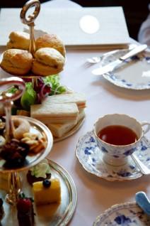 Food at tea party