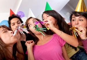 having fun at a party