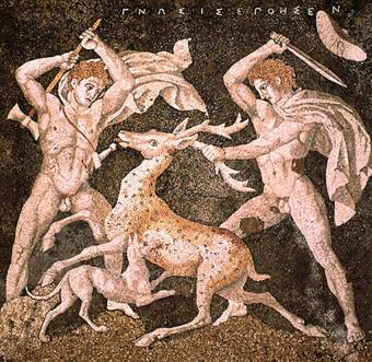 Mosaico de caza de ciervos de Pella