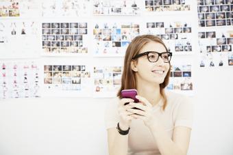 Young woman in creative studio