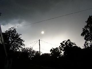 Black and White Photo of a Storm
