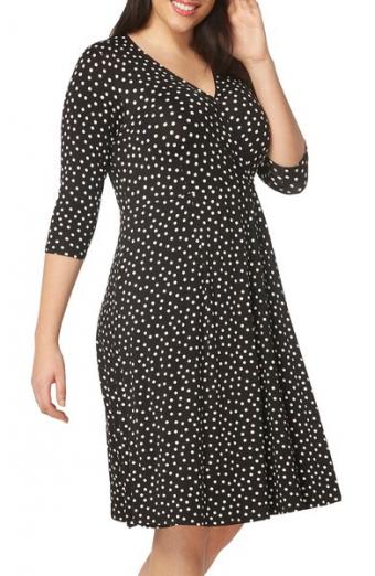 Polka Dot Wrap Dress