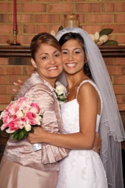 tan mother of the bride dress