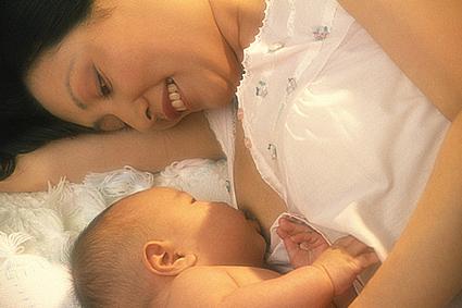 mom and baby