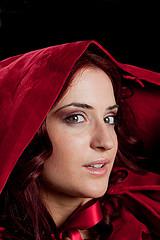 woman in cape