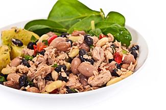 الفاصوليا والسبانخ