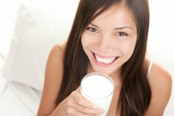 drinking milk