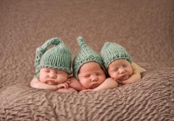 Newborn triplet girls